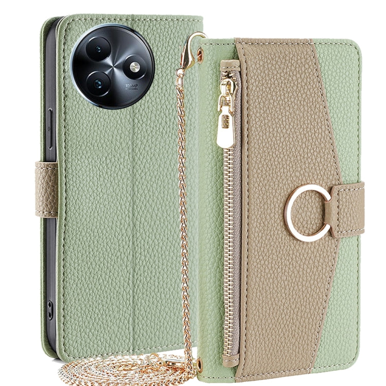 For Itel S24 4G Crossbody Litchi Texture Leather Phone Case(Green) - More Brand by PMC TechLife | Online Shopping South Africa | PMC TechLife | Buy Now Pay Later Mobicred