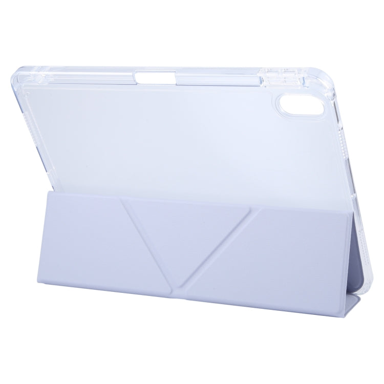 For iPad 10.2 2021 / 2020 / 2019 GEBEI Deformation Leather Tablet Case(Purple) - free shipping - PMc TechLife - Order now!