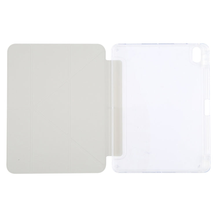 For iPad Air 13 2025 / 2024 / Pro 12.9 GEBEI Deformation Leather Tablet Case(Grey) - iPad Air 13 2025 / 2024 Cases by GEBEI | Online Shopping South Africa | PMC TechLife | Buy Now Pay Later Mobicred