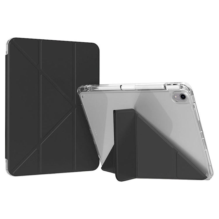 For iPad Air 13 2024 / Pro 12.9 GEBEI Deformation Leather Tablet Case(Black) - iPad Air 13 2024 Cases by GEBEI | Online Shopping South Africa | PMC Jewellery | Buy Now Pay Later Mobicred