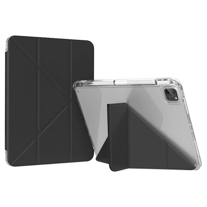 For iPad Pro 11 2024 GEBEI Deformation Leather Tablet Case(Black) - iPad Pro 11 2024 Cases by GEBEI | Online Shopping South Africa | PMC Jewellery | Buy Now Pay Later Mobicred