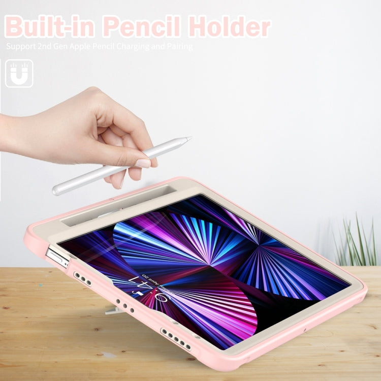 For iPad Pro 11 2024 Spider Wheel Silicone Hybrid PC Tablet Case(Cherry Blossoms Pink) - iPad Pro 11 2024 Cases by PMC TechLife | Online Shopping South Africa | PMC TechLife | Buy Now Pay Later Mobicred