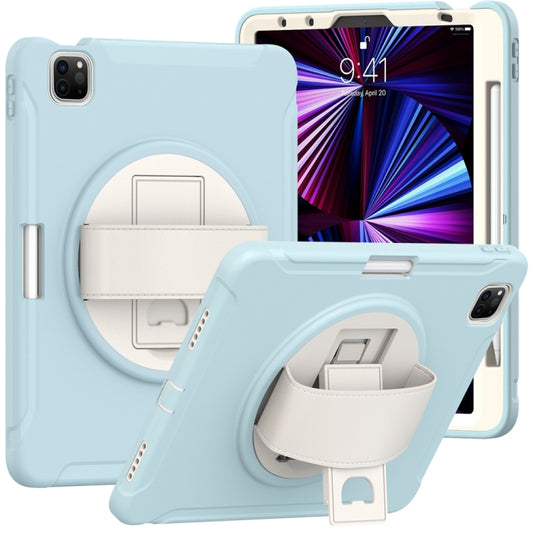 For iPad Air 11 2024 Spider Wheel Silicone Hybrid PC Tablet Case(Ice Crystal Blue) - iPad Air 11 2024 Cases by PMC Jewellery | Online Shopping South Africa | PMC Jewellery | Buy Now Pay Later Mobicred