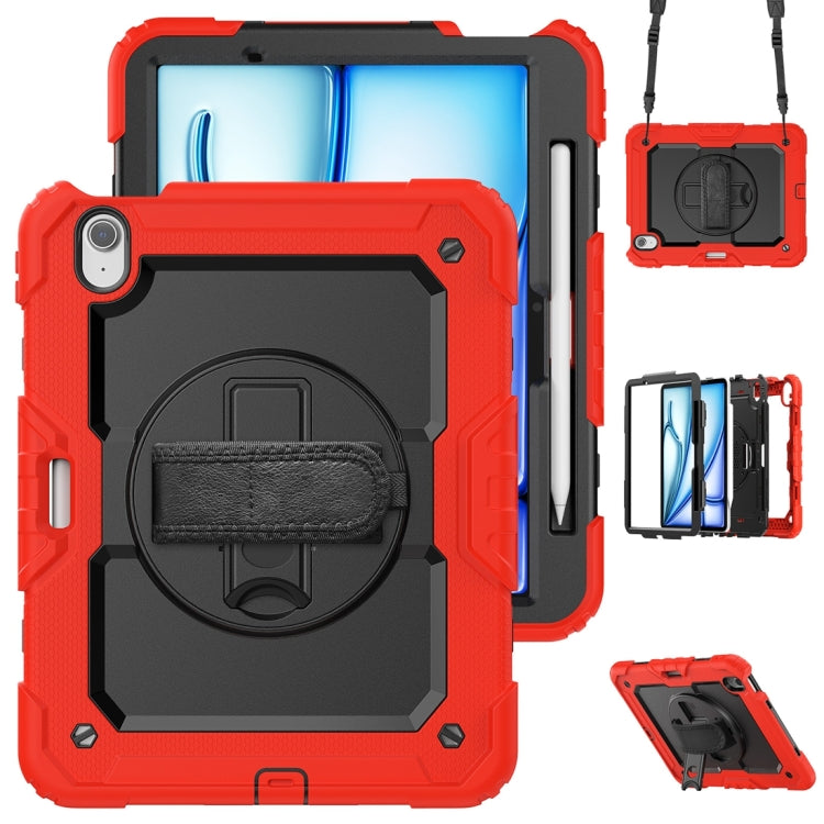 For iPad Air 11 2024 / Air 11 2025 Silicone Hybrid PC Tablet Protective Case(Red+Black) - iPad Air 11 2025 / 2024 Cases by PMC TechLife | Online Shopping South Africa | PMC TechLife | Buy Now Pay Later Mobicred