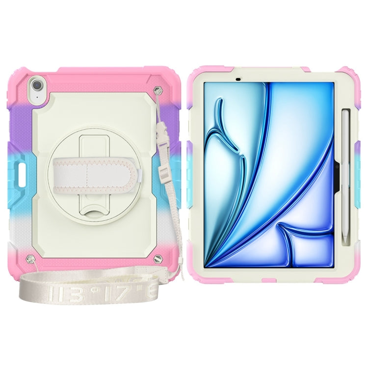 For iPad Air 11 2024 / Air 11 2025 Silicone Hybrid PC Tablet Protective Case(Rainbow Pink) - iPad Air 11 2025 / 2024 Cases by PMC TechLife | Online Shopping South Africa | PMC TechLife | Buy Now Pay Later Mobicred