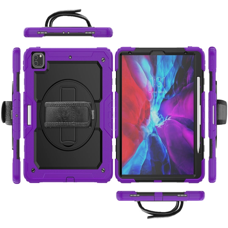 For iPad Pro 13 2024 Silicone + PC Tablet Protective Case(Purple+Black) - iPad Pro 13 2024 Cases by PMC Jewellery | Online Shopping South Africa | PMC Jewellery | Buy Now Pay Later Mobicred