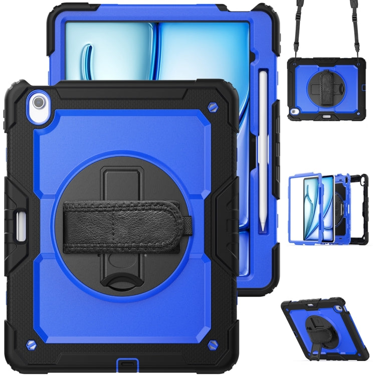 For iPad Air 13 2024 Silicone + PC Tablet Protective Case(Dark Blue+Black) - iPad Air 13 2024 Cases by PMC TechLife | Online Shopping South Africa | PMC TechLife | Buy Now Pay Later Mobicred