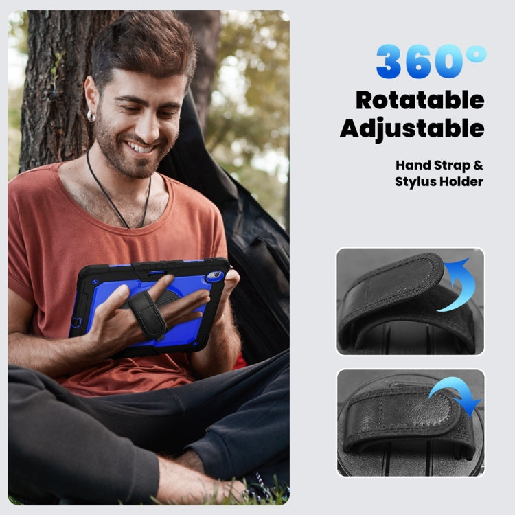 For iPad Air 13 2024 Silicone + PC Tablet Protective Case(Dark Blue+Black) - iPad Air 13 2024 Cases by PMC TechLife | Online Shopping South Africa | PMC TechLife | Buy Now Pay Later Mobicred