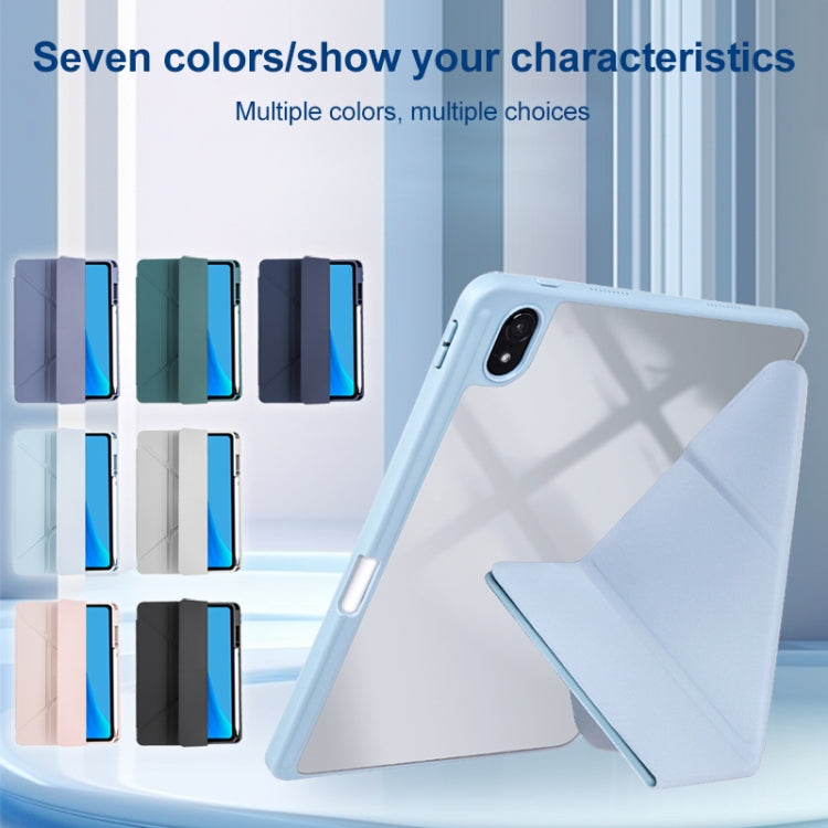 For Huawei MatePad Air 11.5 2023 Clear Acrylic Deformation Leather Tablet Case(Dark Blue) - Huawei by PMC TechLife | Online Shopping South Africa | PMC TechLife | Buy Now Pay Later Mobicred