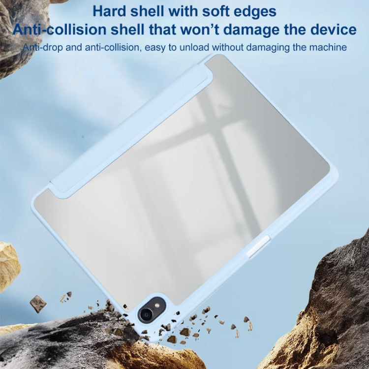 For Huawei MatePad Air 11.5 2023 Clear Acrylic Deformation Leather Tablet Case(Black) - Huawei by PMC TechLife | Online Shopping South Africa | PMC TechLife | Buy Now Pay Later Mobicred