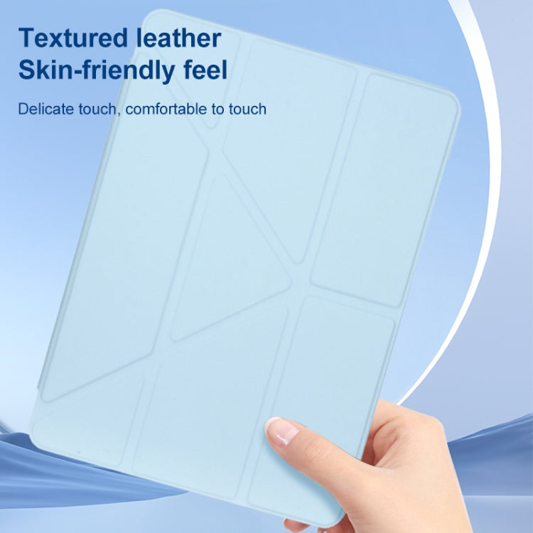 For Huawei MatePad Air 11.5 2023 Clear Acrylic Deformation Leather Tablet Case(Grey) - Huawei by PMC TechLife | Online Shopping South Africa | PMC TechLife | Buy Now Pay Later Mobicred