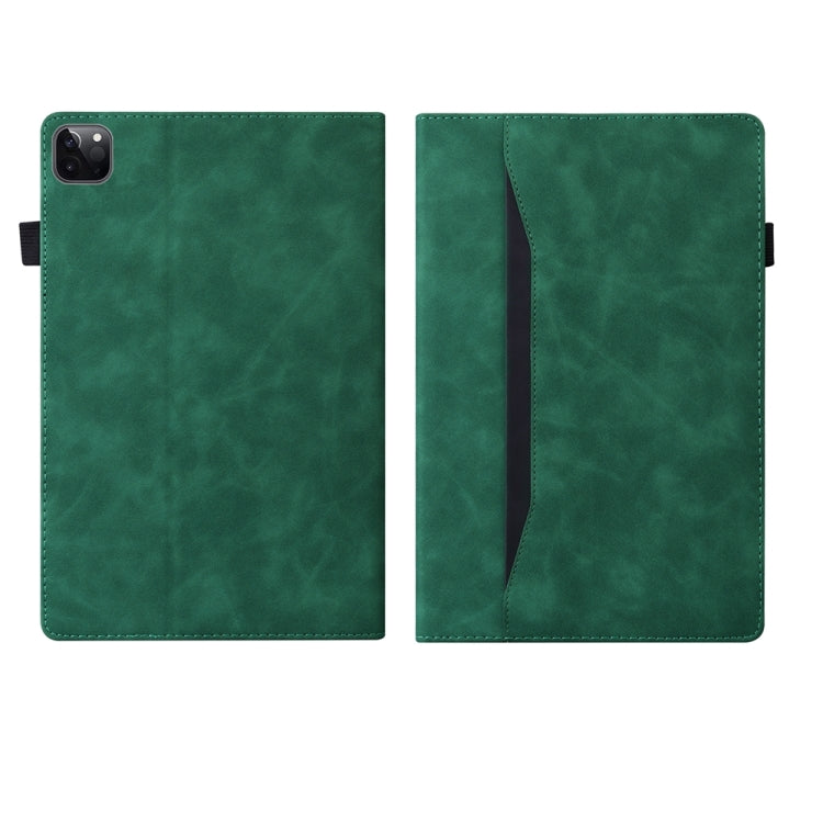 For iPad Pro 11 2024 Splicing Shockproof Leather Tablet Case(Green) - iPad Pro 11 2024 Cases by PMC Jewellery | Online Shopping South Africa | PMC Jewellery | Buy Now Pay Later Mobicred