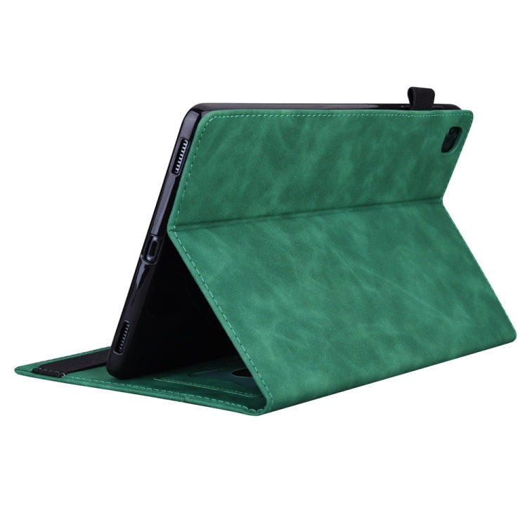 For iPad Pro 11 2024 Splicing Shockproof Leather Tablet Case(Green) - iPad Pro 11 2024 Cases by PMC TechLife | Online Shopping South Africa | PMC TechLife | Buy Now Pay Later Mobicred