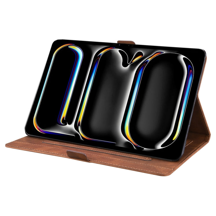 For iPad Pro 13 2024 Love Butterfly Embossed Leather Tablet Case(Brown) - iPad Pro 13 2024 Cases by PMC TechLife | Online Shopping South Africa | PMC TechLife | Buy Now Pay Later Mobicred