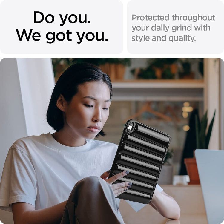 For iPad Air 11 2024 Eiderdown Cushion Shockproof Tablet Case(Black) - iPad Air 11 2024 Cases by PMC TechLife | Online Shopping South Africa | PMC TechLife | Buy Now Pay Later Mobicred