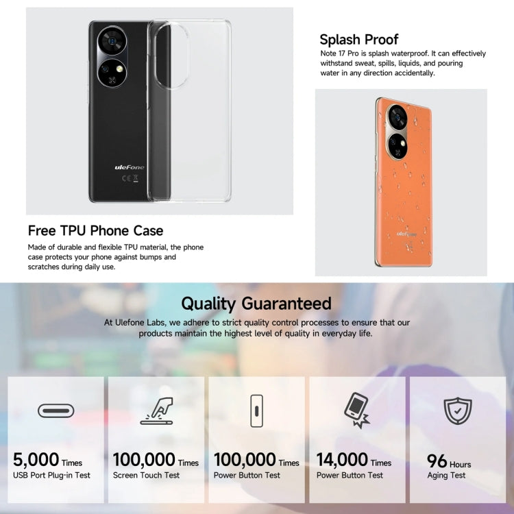 Ulefone Note 17 Pro, 12GB+256GB, Screen Fingerprint, 6.78 inch Android 13 MediaTek Helio G99 MTK6789 Octa Core, NFC, Network: 4G(Pearl White) - Ulefone by Ulefone | Online Shopping South Africa | PMC Jewellery | Buy Now Pay Later Mobicred