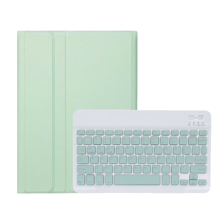 For iPad Pro 11 2024 A13B Lambskin Texture Bluetooth Touch Keyboard Leather Tablet Case with Pen Slot(Light Green) - For iPad Pro by PMC Jewellery | Online Shopping South Africa | PMC Jewellery | Buy Now Pay Later Mobicred