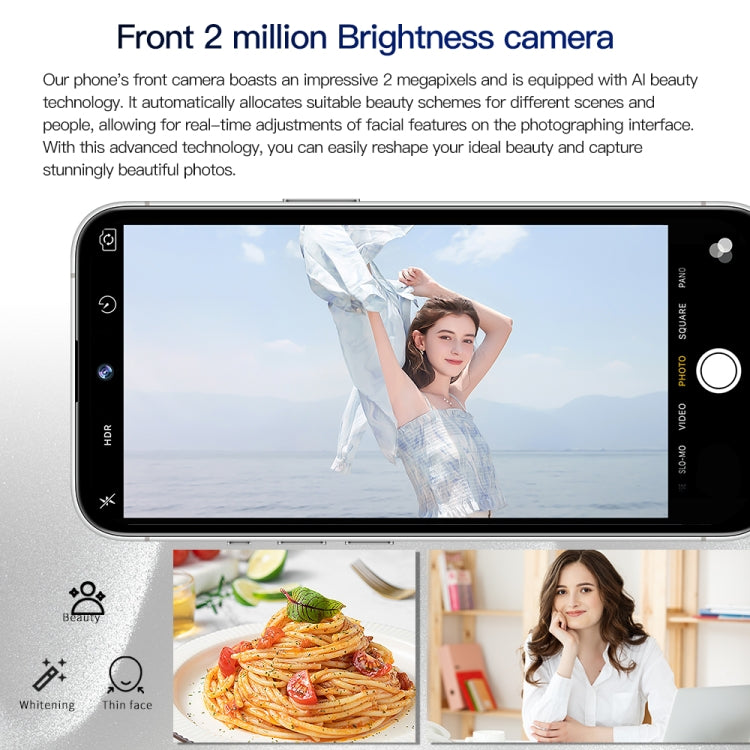 i15 Pro Max / Q5, 2GB+16GB, 6.5 inch Screen, Face Identification, Android 8.1 MTK6580P Quad Core, Network: 3G, Dual SIM(Titanium Blue) - free shipping - PMC TechLife - Order now!