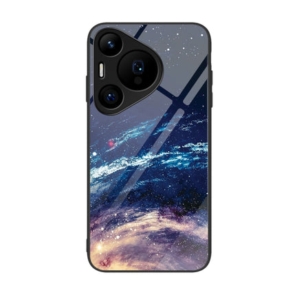 For Huawei Pura 70 Pro Colorful Painted Glass Phone Case(Starry Sky) - Huawei Cases by PMC Jewellery | Online Shopping South Africa | PMC Jewellery | Buy Now Pay Later Mobicred