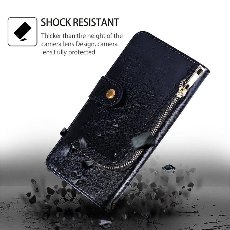 For Google Pixel 8a Zipper Bag Leather Phone Case(Black) - Google Cases by PMC TechLife | Online Shopping South Africa | PMC TechLife | Buy Now Pay Later Mobicred
