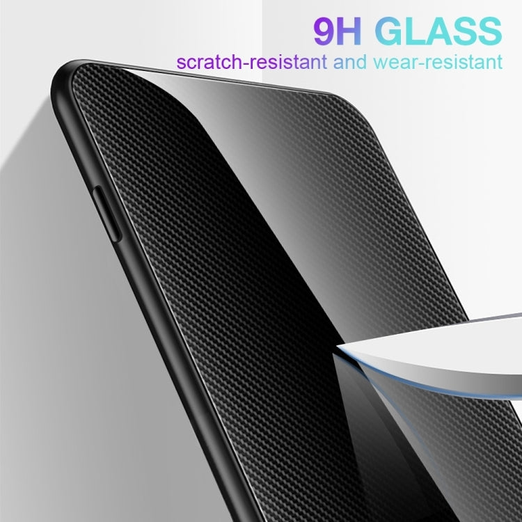 For Huawei Pura 70 Pro Texture Gradient Glass TPU Phone Case(Black) - Huawei Cases by PMC Jewellery | Online Shopping South Africa | PMC Jewellery | Buy Now Pay Later Mobicred