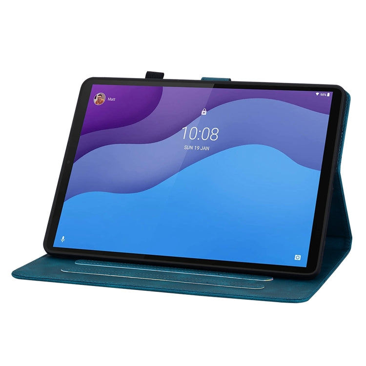 For Lenovo Tab M10 HD Gen2 Lily Embossed Leather Tablet Case(Dark Blue) - free shipping - PMC TechLife - Order now!