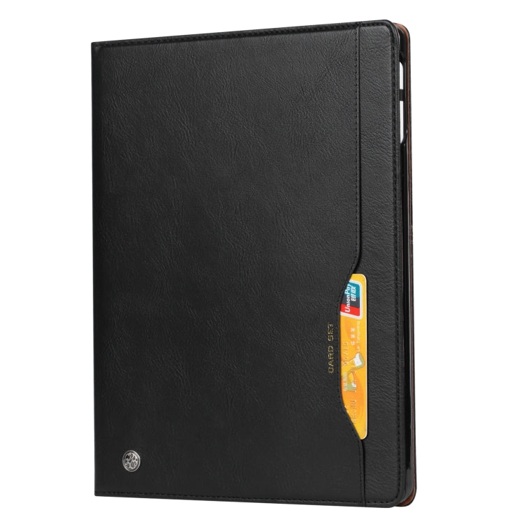 For iPad Pro 13 2024 Knead Skin Texture Horizontal Flip Leather Smart Tablet Case(Black) - iPad Pro 13 2024 Cases by PMC TechLife | Online Shopping South Africa | PMC TechLife | Buy Now Pay Later Mobicred