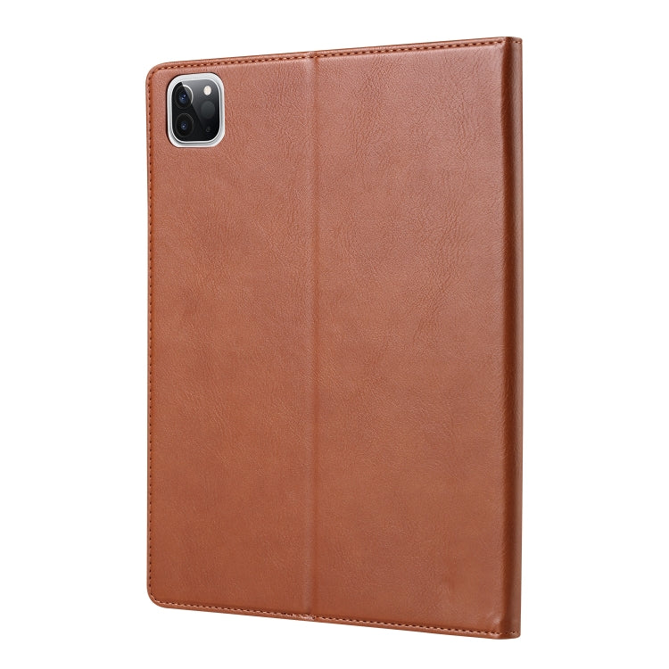 For iPad Pro 11 2024 Knead Skin Texture Horizontal Flip Leather Smart Tablet Case(Brown) - iPad Pro 11 2024 Cases by PMC Jewellery | Online Shopping South Africa | PMC Jewellery | Buy Now Pay Later Mobicred