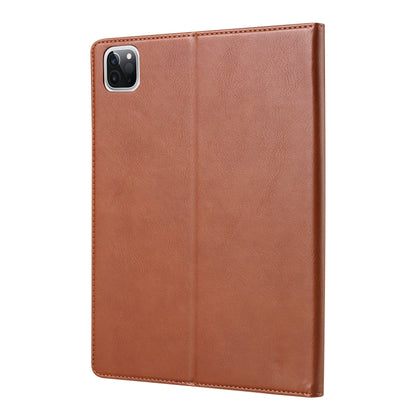 For iPad Pro 11 2024 Knead Skin Texture Horizontal Flip Leather Smart Tablet Case(Brown) - iPad Pro 11 2024 Cases by PMC Jewellery | Online Shopping South Africa | PMC Jewellery | Buy Now Pay Later Mobicred