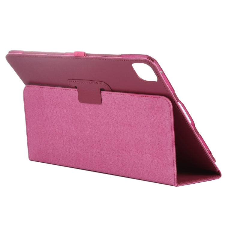 For iPad Air 11 2025 / 2024 Litchi Texture Solid Color Leather Tablet Case(Rose Red) - iPad Air 11 2025 / 2024 Cases by PMC TechLife | Online Shopping South Africa | PMC TechLife | Buy Now Pay Later Mobicred