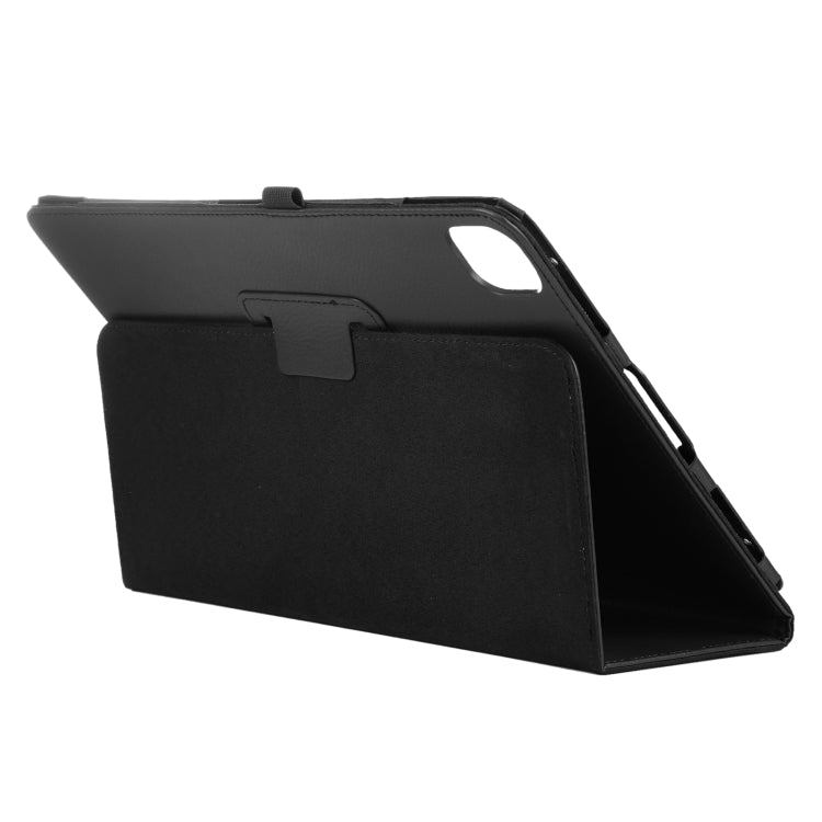 For iPad Air 11 2025 / 2024 Litchi Texture Solid Color Leather Tablet Case(Black) - iPad Air 11 2025 / 2024 Cases by PMC TechLife | Online Shopping South Africa | PMC TechLife | Buy Now Pay Later Mobicred