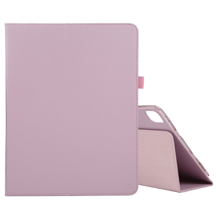 For iPad Air 11 2024 Litchi Texture Solid Color Leather Tablet Case(Pink) - iPad Air 11 2024 Cases by PMC TechLife | Online Shopping South Africa | PMC TechLife | Buy Now Pay Later Mobicred