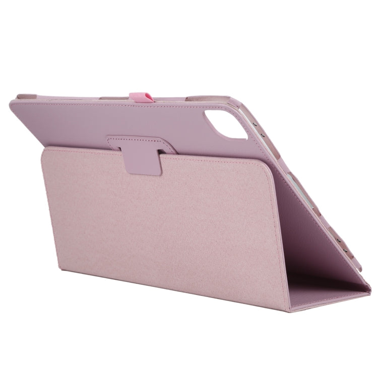 For iPad Air 11 2024 Litchi Texture Solid Color Leather Tablet Case(Pink) - iPad Air 11 2024 Cases by PMC Jewellery | Online Shopping South Africa | PMC Jewellery | Buy Now Pay Later Mobicred