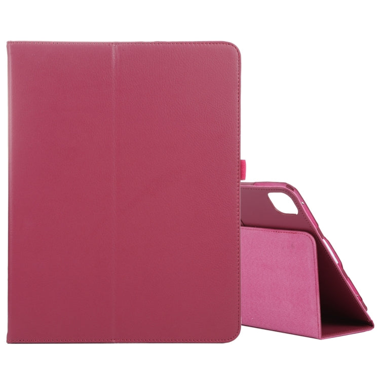 For iPad Pro 11 2024 Litchi Texture Solid Color Leather Tablet Case(Rose Red) - iPad Pro 11 2024 Cases by PMC TechLife | Online Shopping South Africa | PMC TechLife | Buy Now Pay Later Mobicred