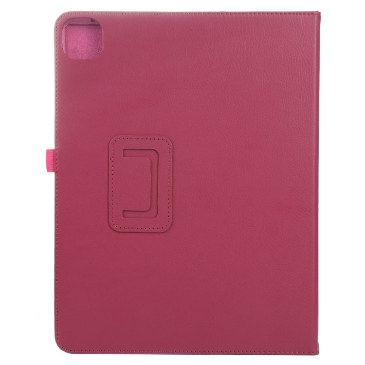 For iPad Pro 13 2024 Litchi Texture Solid Color Leather Tablet Case(Rose Red) - iPad Pro 13 2024 Cases by PMC TechLife | Online Shopping South Africa | PMC TechLife | Buy Now Pay Later Mobicred