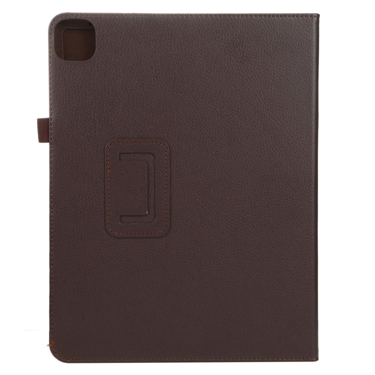 For iPad Pro 13 2024 Litchi Texture Solid Color Leather Tablet Case(Brown) - iPad Pro 13 2024 Cases by PMC Jewellery | Online Shopping South Africa | PMC Jewellery | Buy Now Pay Later Mobicred