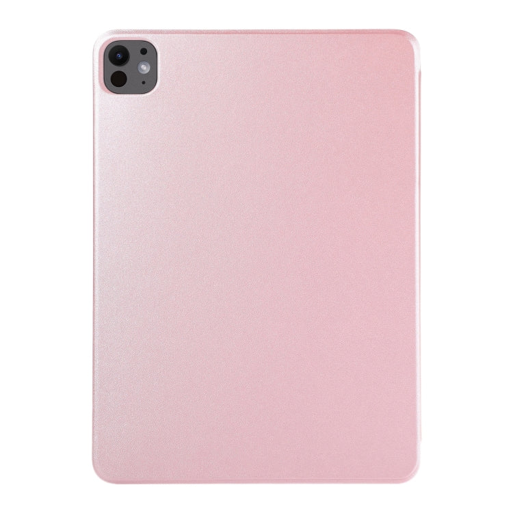 For iPad Pro 13 2024 Double-sided Clip Non-buckle Magnetic PU Smart Tablet Case(Rose Gold) - iPad Air 13 2024 Cases by PMC TechLife | Online Shopping South Africa | PMC TechLife | Buy Now Pay Later Mobicred
