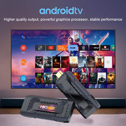 HK1 RBOX D8 RK3528 Android 13.0 Quad Core 8K HD Wifi6 Bluetooth TV Stick, RAM:4GB+32GB(UK Plug) - Android TV Sticks by PMC Jewellery | Online Shopping South Africa | PMC Jewellery | Buy Now Pay Later Mobicred