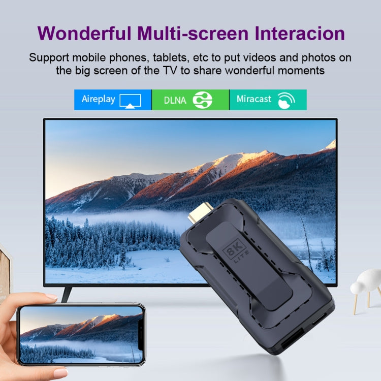 HK1 RBOX D8 RK3528 Android 13.0 Quad Core 8K HD Wifi6 Bluetooth TV Stick, RAM:4GB+32GB(UK Plug) - Android TV Sticks by PMC Jewellery | Online Shopping South Africa | PMC Jewellery | Buy Now Pay Later Mobicred