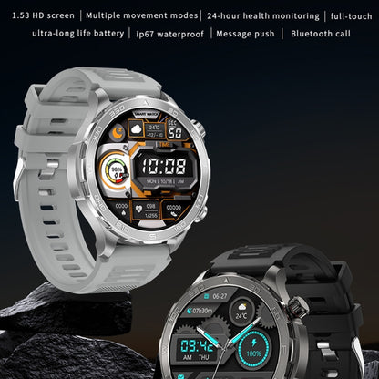 DK67 1.53 inch IP67 BT 5.0 Fitness Sport Smart Watch, Support Bluetooth Call / Sleep / Blood Oxygen / Heart Rate / Blood Pressure Health Monitor(Black) - Smart Watches by PMC Jewellery | Online Shopping South Africa | PMC Jewellery | Buy Now Pay Later Mobicred