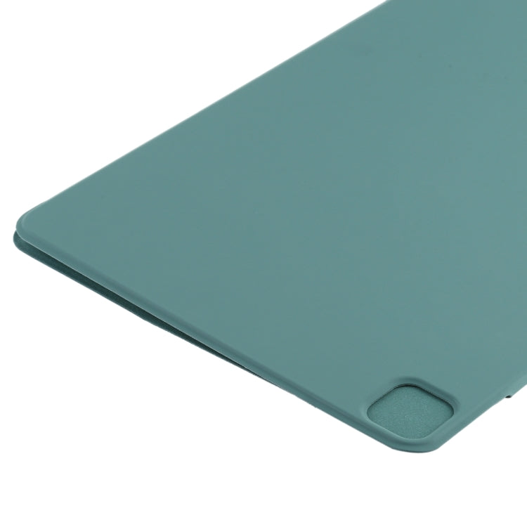 For iPad Pro 13 2024 Double-sided Clip Fixed Buckle Magnetic PU Leather Smart Tablet Case(Green) - iPad Pro 13 2024 Cases by PMC Jewellery | Online Shopping South Africa | PMC Jewellery | Buy Now Pay Later Mobicred