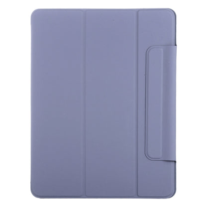 For iPad Pro 13 2024 Double-sided Clip Fixed Buckle Magnetic PU Leather Smart Tablet Case(Purple) - iPad Pro 13 2024 Cases by PMC Jewellery | Online Shopping South Africa | PMC Jewellery | Buy Now Pay Later Mobicred