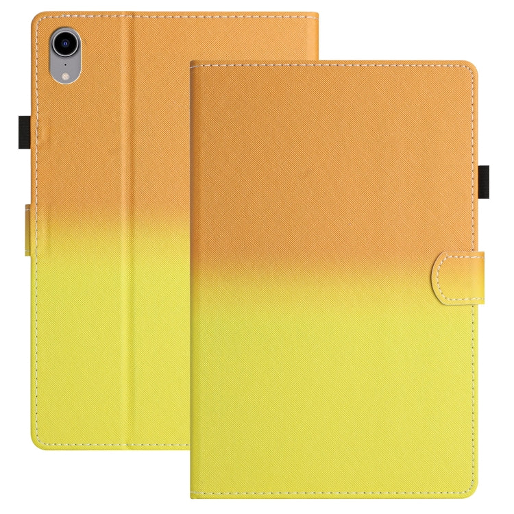 For iPad Pro 11 2024 Stitching Gradient Smart Leather Tablet Case(Orange Yellow) - iPad Pro 11 2024 Cases by PMC TechLife | Online Shopping South Africa | PMC TechLife | Buy Now Pay Later Mobicred