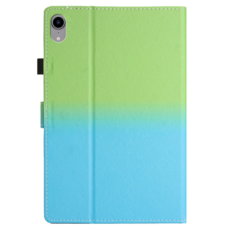 For iPad Pro 11 2024 Stitching Gradient Smart Leather Tablet Case(Green Blue) - iPad Pro 11 2024 Cases by PMC TechLife | Online Shopping South Africa | PMC TechLife | Buy Now Pay Later Mobicred