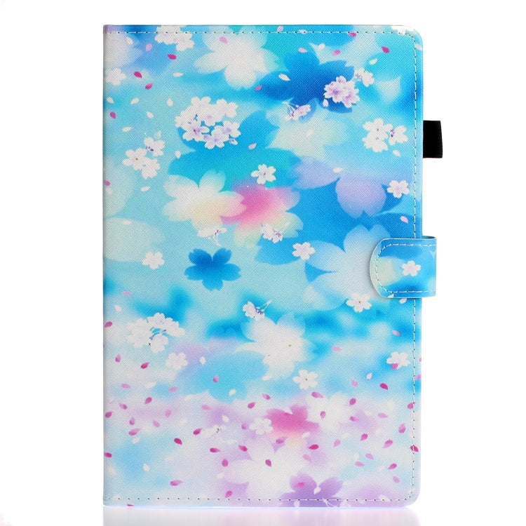For iPad Pro 11 2024 Coloured Drawing Stitching Smart Leather Tablet Case(Petal Rain) - iPad Pro 11 2024 Cases by PMC Jewellery | Online Shopping South Africa | PMC Jewellery | Buy Now Pay Later Mobicred