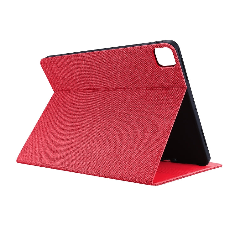For iPad Air 11 2025 / 2024 Fabric Leather Tablet Case(Red) - iPad Air 11 2025 / 2024 Cases by PMC TechLife | Online Shopping South Africa | PMC TechLife | Buy Now Pay Later Mobicred