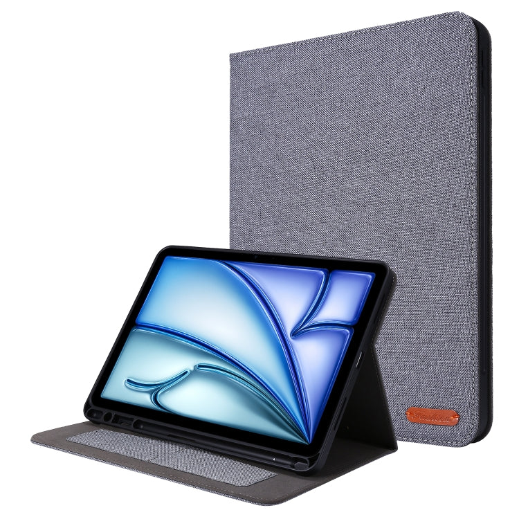 For iPad Air 11 2025 / 2024 Fabric Leather Tablet Case(Grey) - free shipping - PMC TechLife - Order now!
