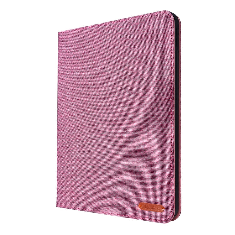 For iPad Air 13 2024 Fabric Leather Tablet Case(Rose Red) - iPad Air 13 2024 Cases by PMC TechLife | Online Shopping South Africa | PMC TechLife | Buy Now Pay Later Mobicred