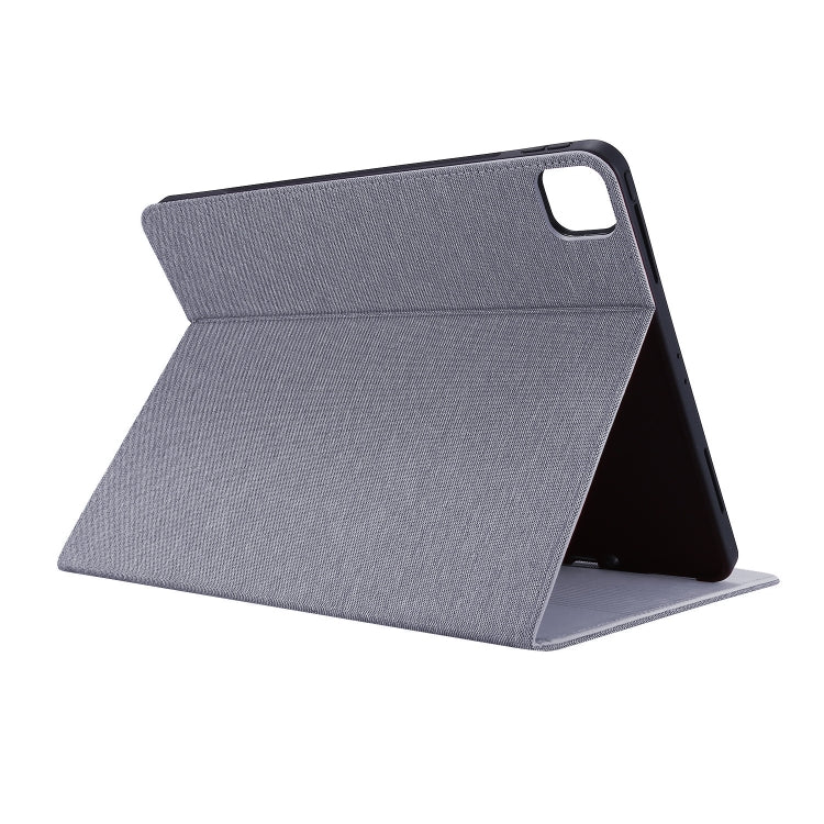For iPad Air 13 2024 Fabric Leather Tablet Case(Grey) - iPad Air 13 2024 Cases by PMC TechLife | Online Shopping South Africa | PMC TechLife | Buy Now Pay Later Mobicred