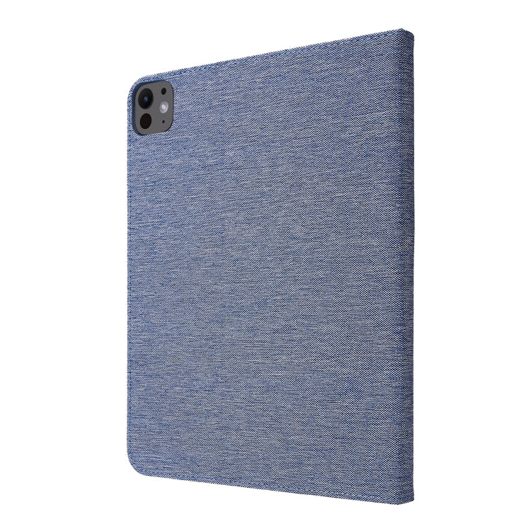 For iPad Pro 13 2024 Fabric Leather Tablet Case(Blue) - iPad Pro 13 2024 Cases by PMC Jewellery | Online Shopping South Africa | PMC Jewellery | Buy Now Pay Later Mobicred